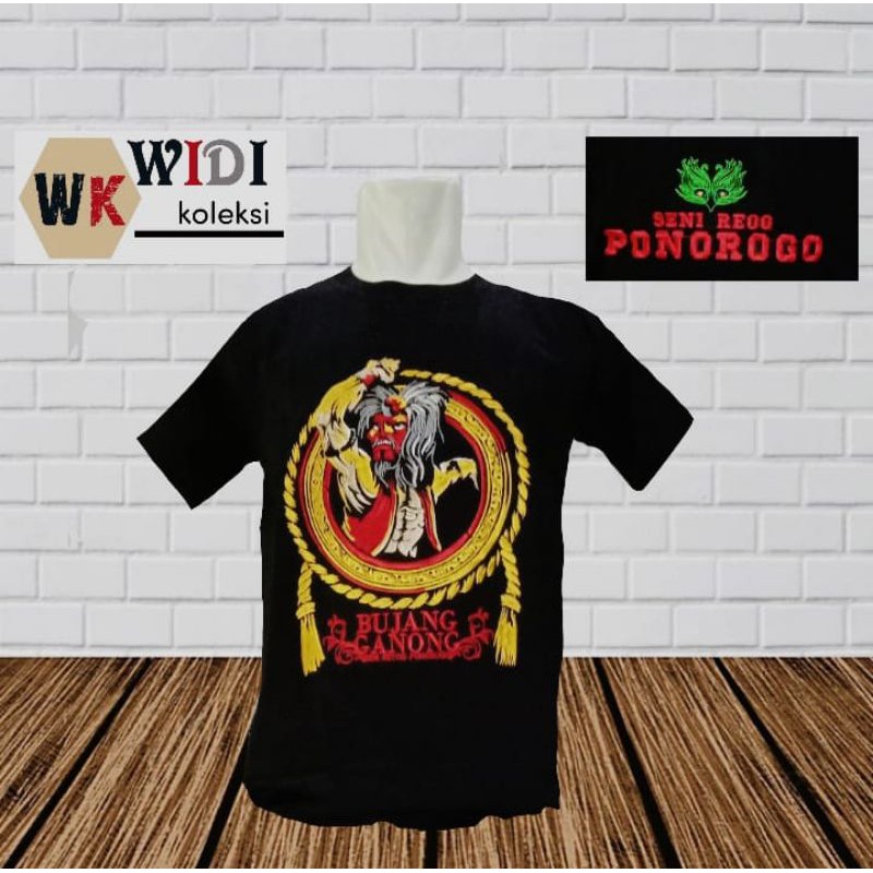 kaos bordir reog ponorogo