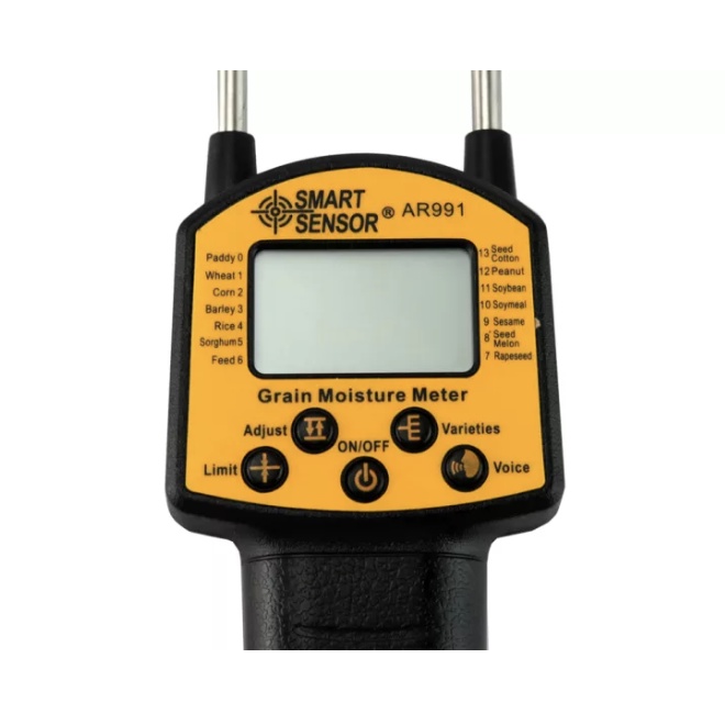 EZPZ Grain Moisture Meter Pengukur Kadar Air AR991 Alat Kelembaban Kacang Gandum Jagung Beras Padi Gabah Biji Bijian Kedelai Smart Sensor