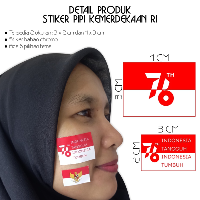 STIKER PIPI KEMERDEKAAN RI