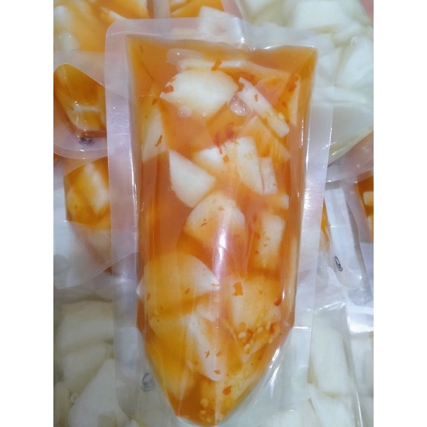 

manisan/asinan bengkoang pedas segar 400 gram,gula asli,kualitas premium,halal