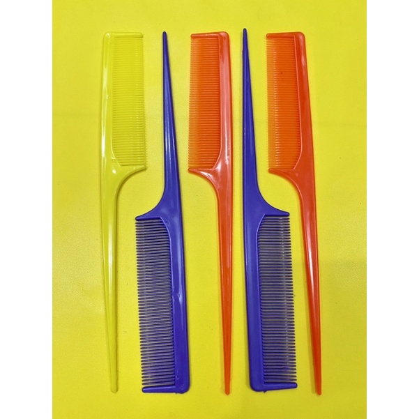 SISIR SASAK WARNA 21CM RANDOM / Sisir Lancip warna 21cm / Sisir Rambut murah / Sisir salon