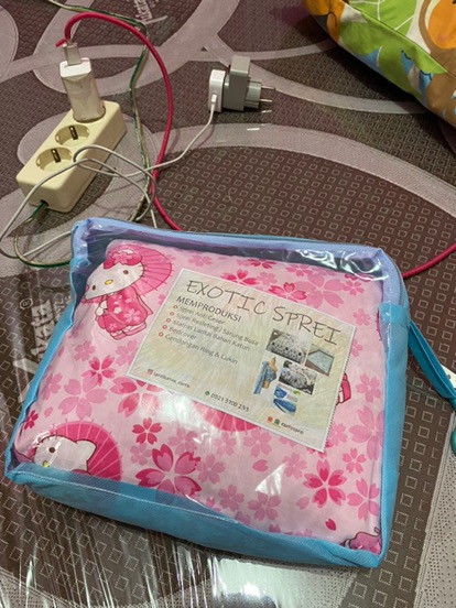 Tambah Tinggi Sprei Bahan Katun Lokal & Karet Keliling