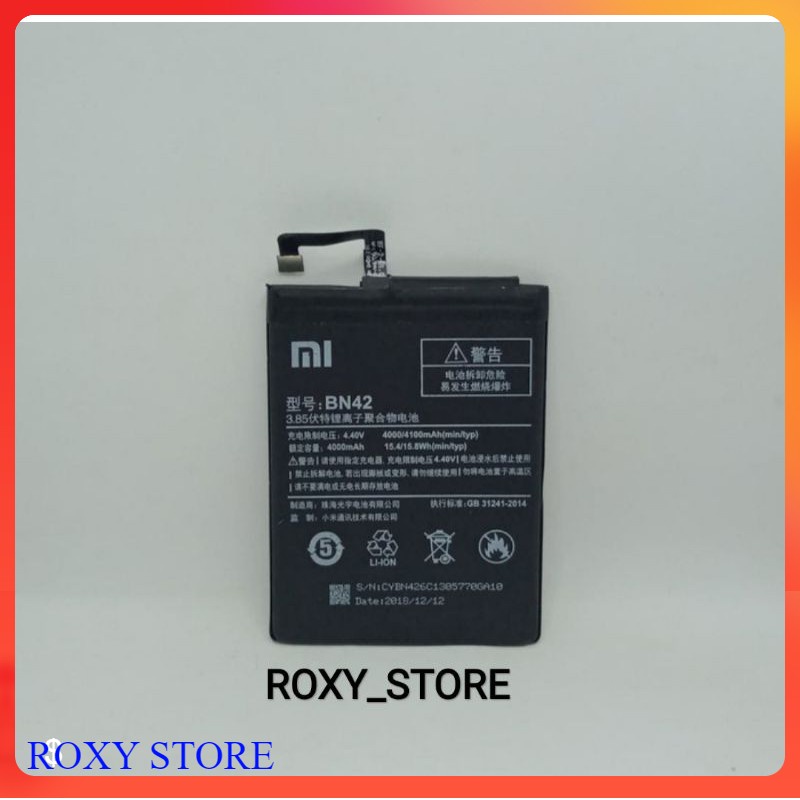 Battery Baterai Batre Xiaomi Redmi 4 BN42 Original