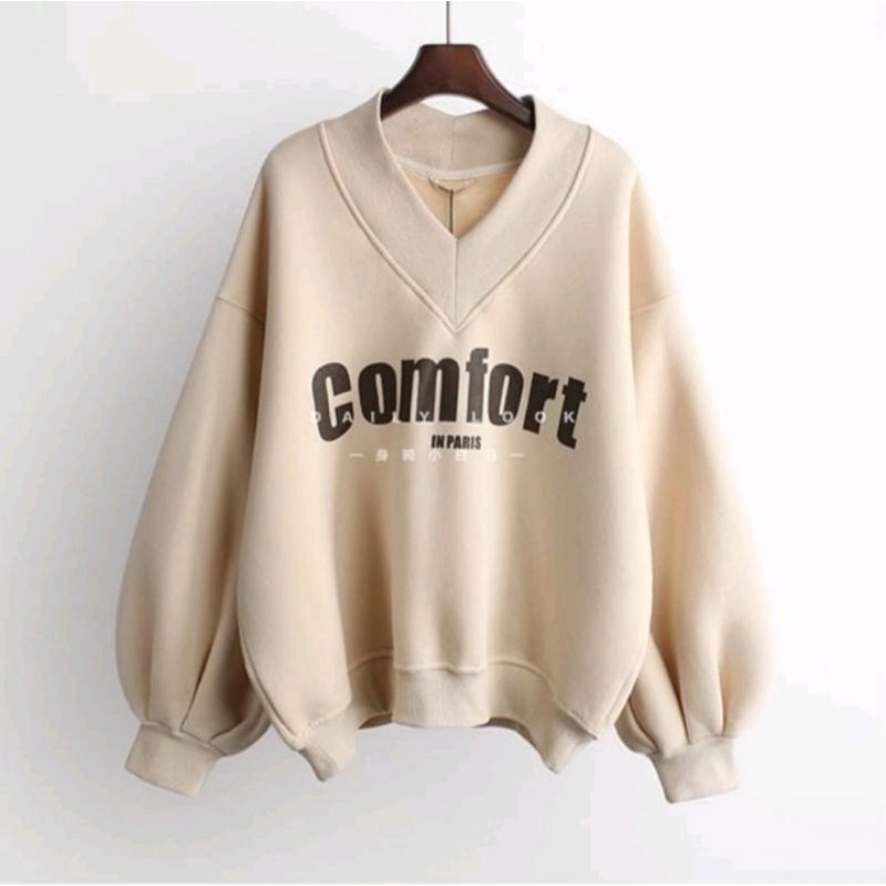 Comfort  Sweater  Wanita Bahan Fleece