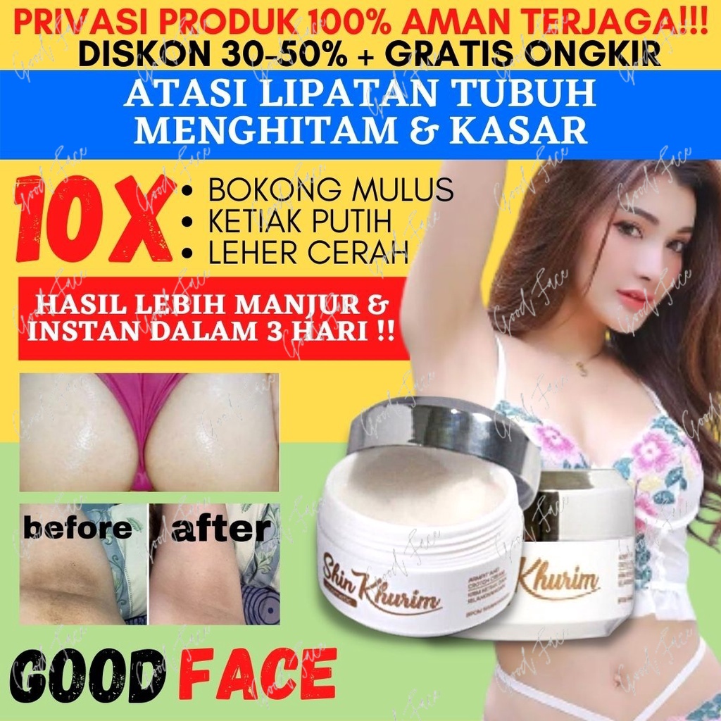 SHINKURIM CREAM PEMUTIH KETIAK DAN SELANGKANGAN BPOM PEMUTIH BADAN PERMANEN PENCERAH KETIAK BODY CREAM PERONTOK DAKI LEHER PERAWATAN BADAN