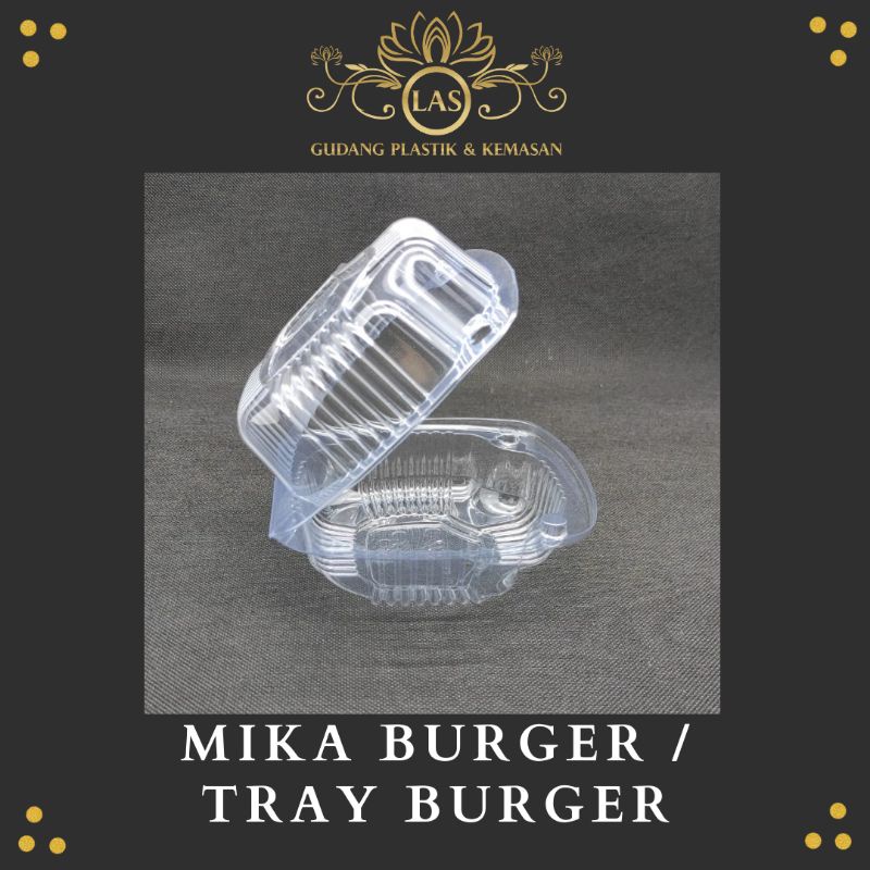 Mika Burger / Tray Burger / Tempat Burger  Plastik