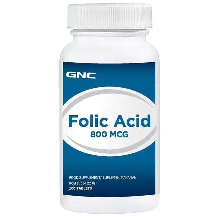 GNC folic Acid 800mcg (100) asli