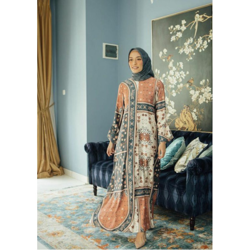 Original Wearing Klamby Agnia Dress Color : Clay