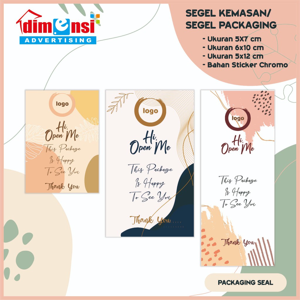 

STIKER SEGEL KEMASAN / PACKAGING SEAL / STIKER SEGEL PACKAGING (MINIMAL 50 PCS) - DIMENSI ADV