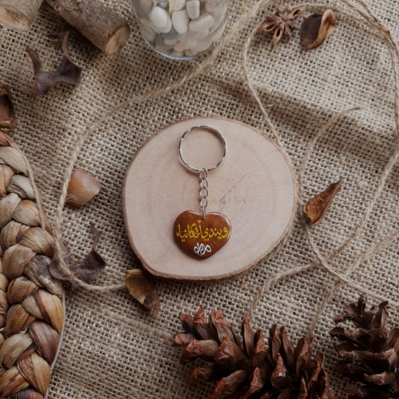 Gantungan kunci Love Ukir Kaokah Kokka Kaukah Koka Kaoka Original