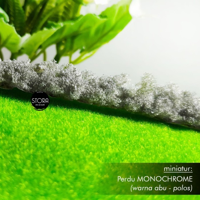 MAKET Pohon PERDU ukuran SEDANG Miniatur Semak MONOCHROME Arsitektur