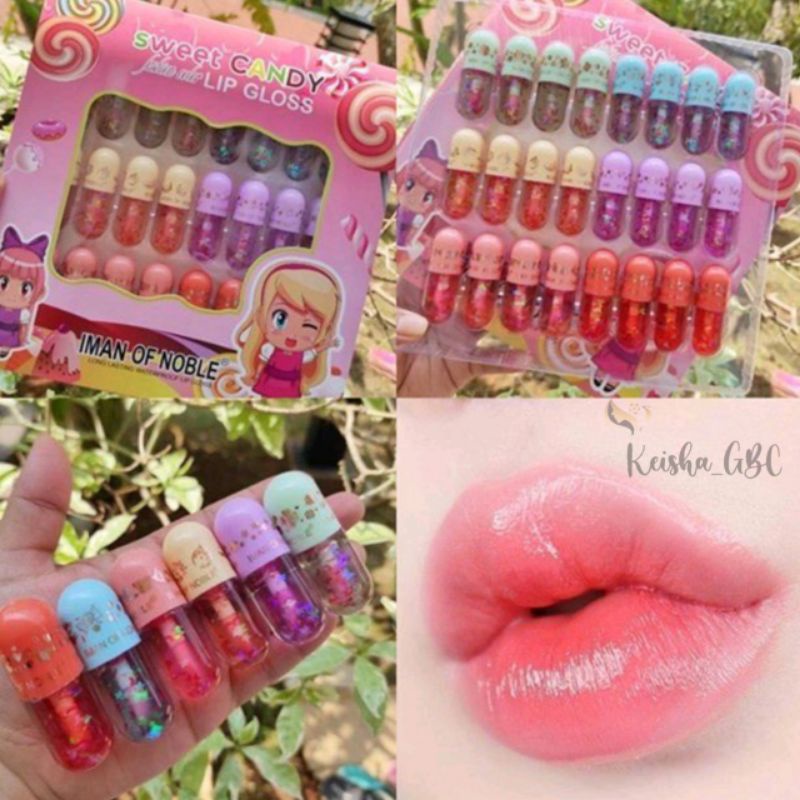 [LOLLIPOP] Lip Oil Iman of Noble Sweet Candy Mini Papan ecer