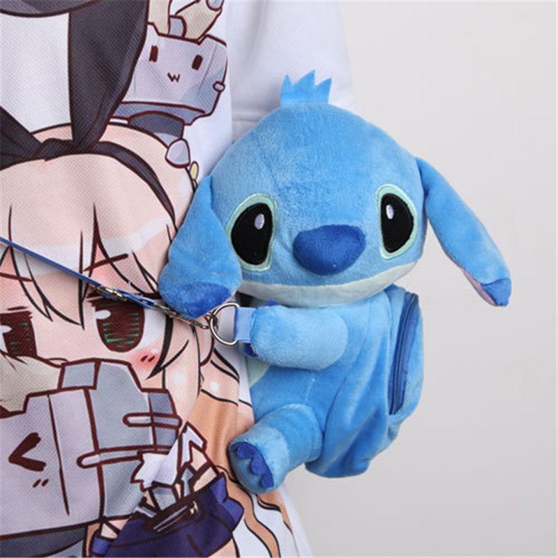 &amp; Stitch Lilo Selempang Tangan Bahu S Tote Plush Dompet Mainan Messenger