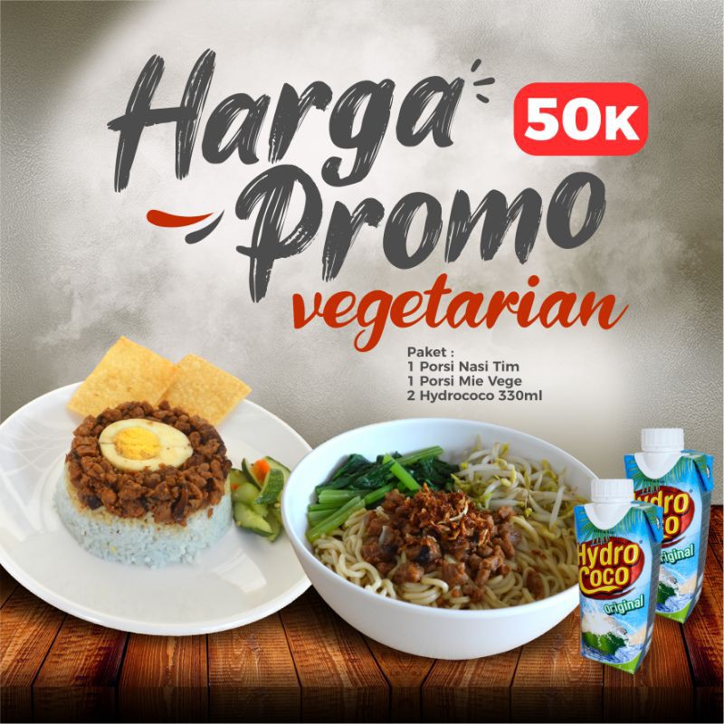 

promo nasi dan mie vegetarian