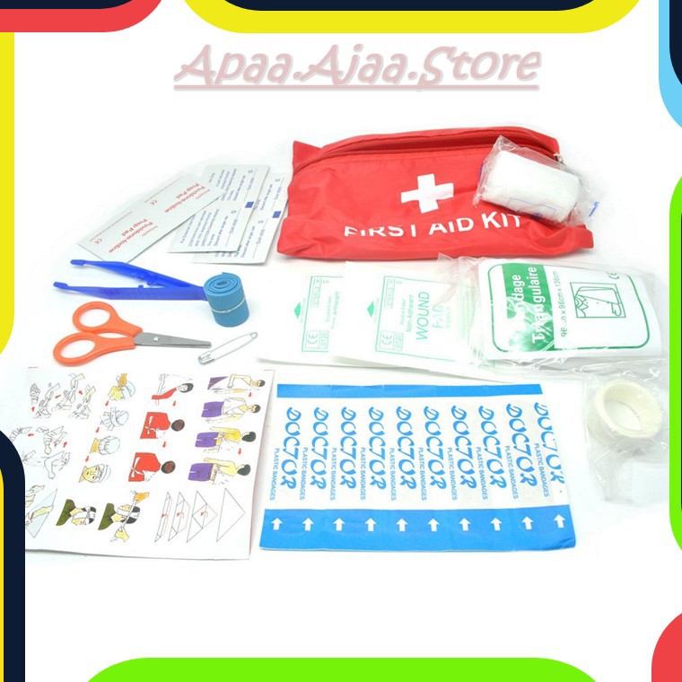 Bayar Ditempat Outdoor First Aid Kit P3K 13 in 1 - SW5002