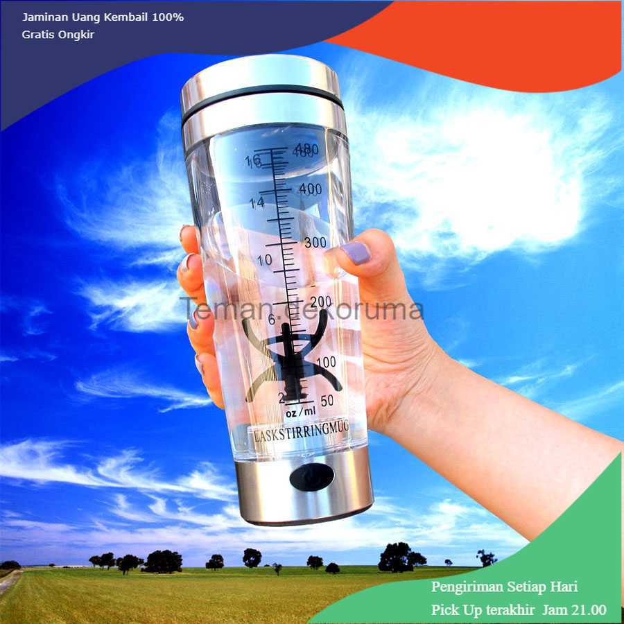 TD-DPR LASKSTIRMUG Botol Minum Protein Electric Shaker 480 ml - 1505