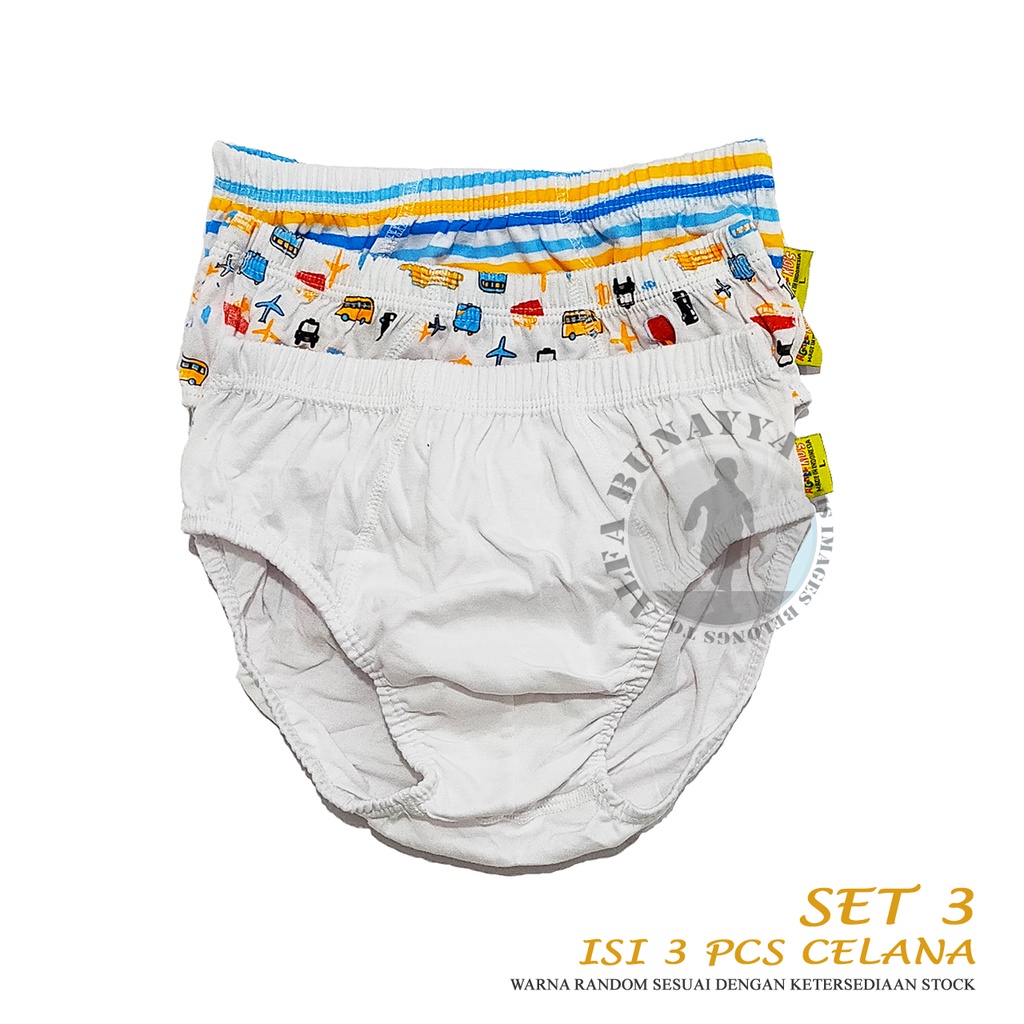 Set isi 3 Celana Dalam Anak Laki - Laki AGREE Kid NGS C15 CD Underwear Berkualitas