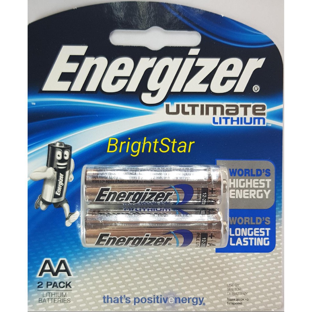 ENERGIZER Ultimate Lithium Baterai (Battery) (AA) 2 PCS/PACK | Shopee ...