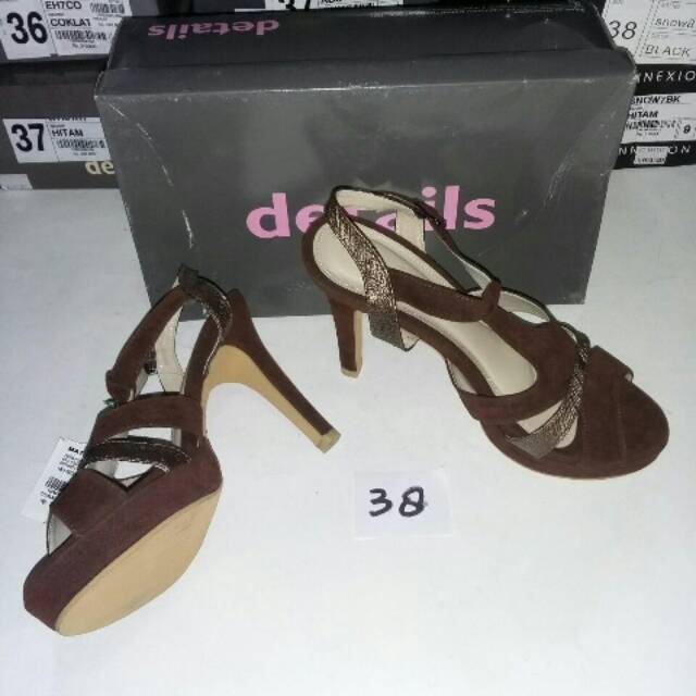 High Heels details sandal wanita branded matahari size 38