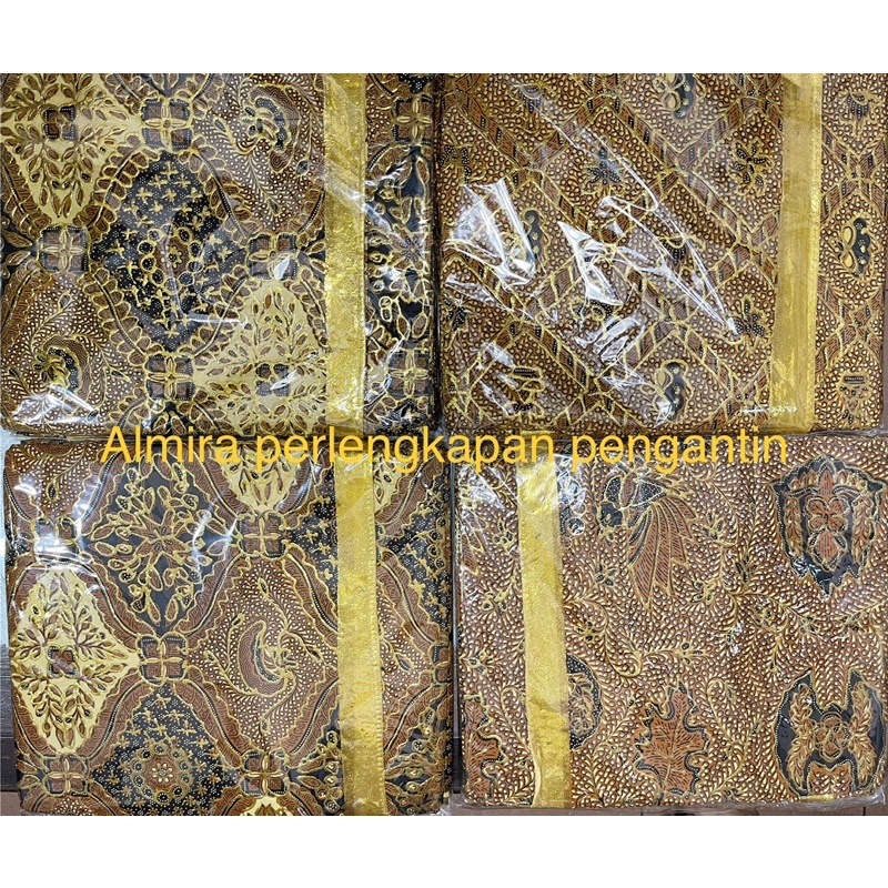 Jarik prada manten / jarik prodo motif coklat dan putih (isi 2 pcs)