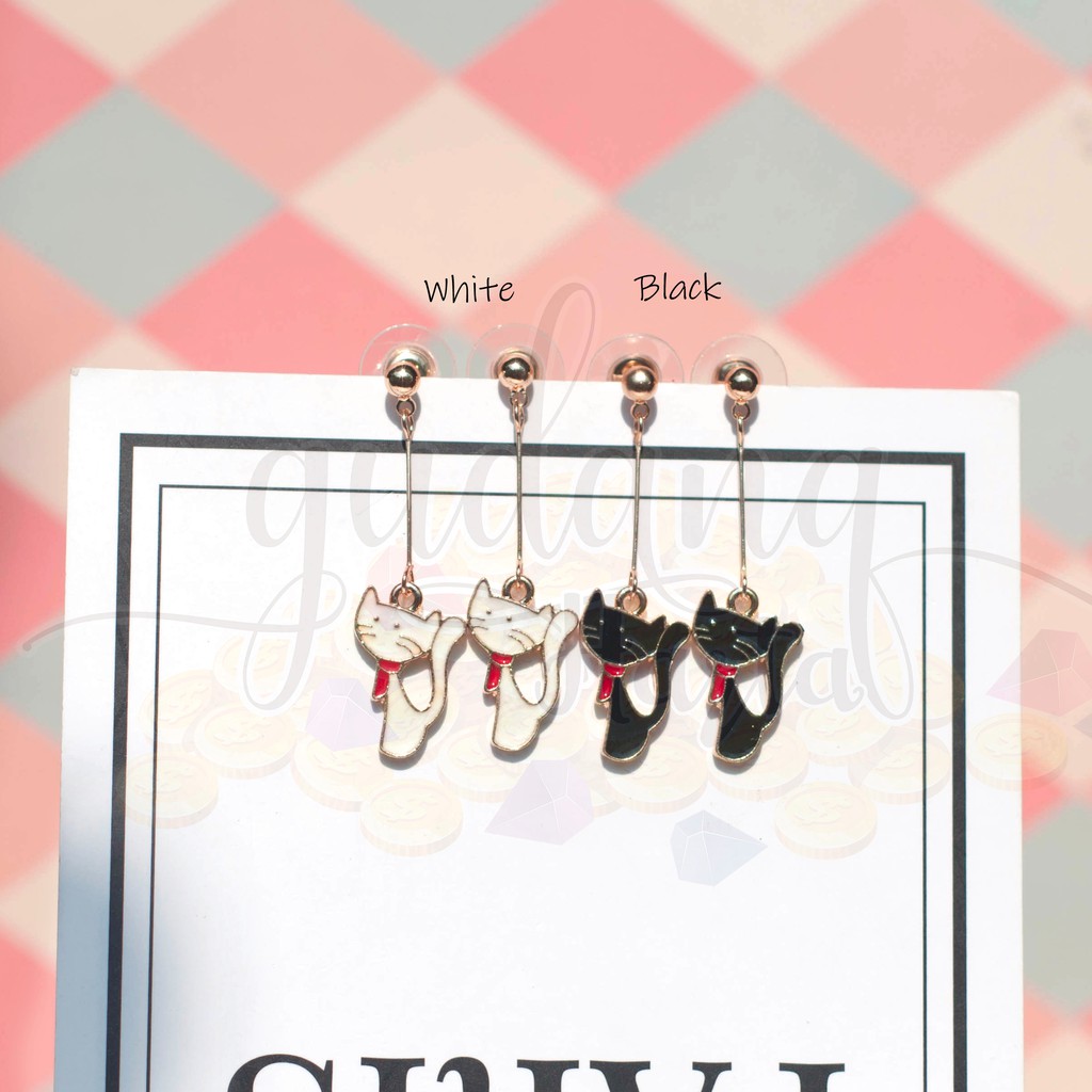 Anting Stud Kucing Panjang Cat Lucu Unik GH 203760