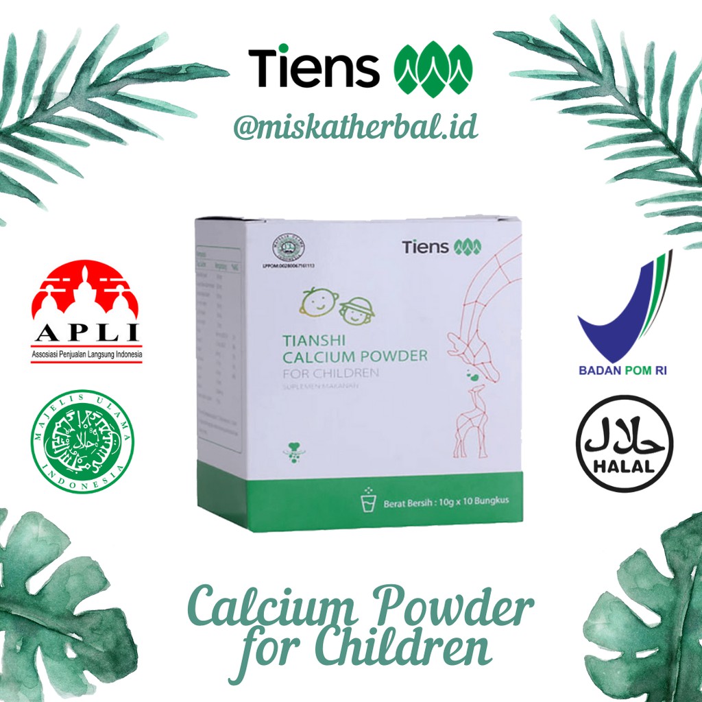 Susu Kalsium Peninggi Anak Tiens Penambah Kecerdasan Anak Calcium Powder For Children Tiens