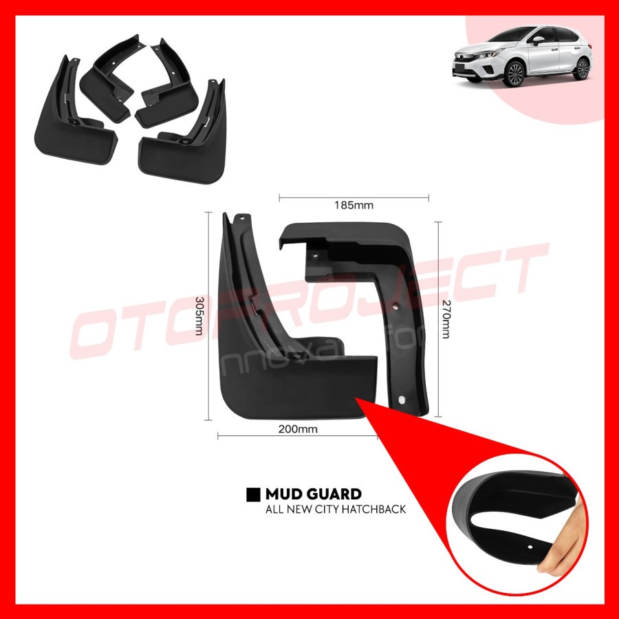 MUD GUARD ALL NEW CITY HATCHBACK