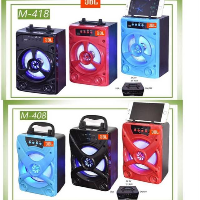 SPEAKER BLUETOOTH WIRELESS BESAR JBL M408 M418 SUARA BASS