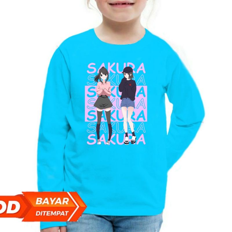 BAJU ANAK KAOS SAKURA SCHOOL SIMULATOR LENGAN PANJANG