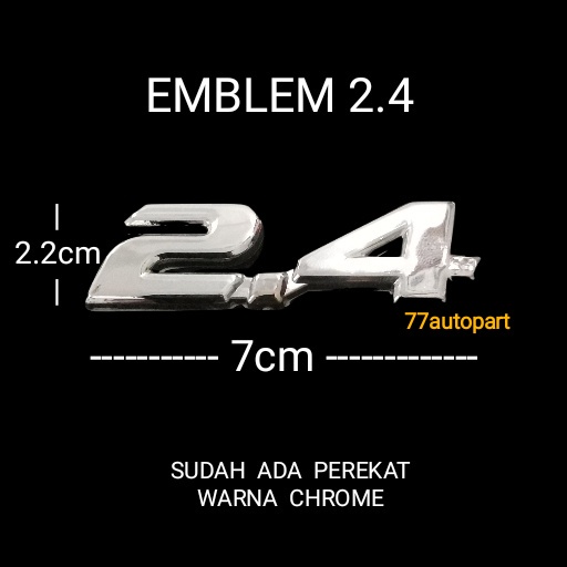 emblem 2.4 chrome