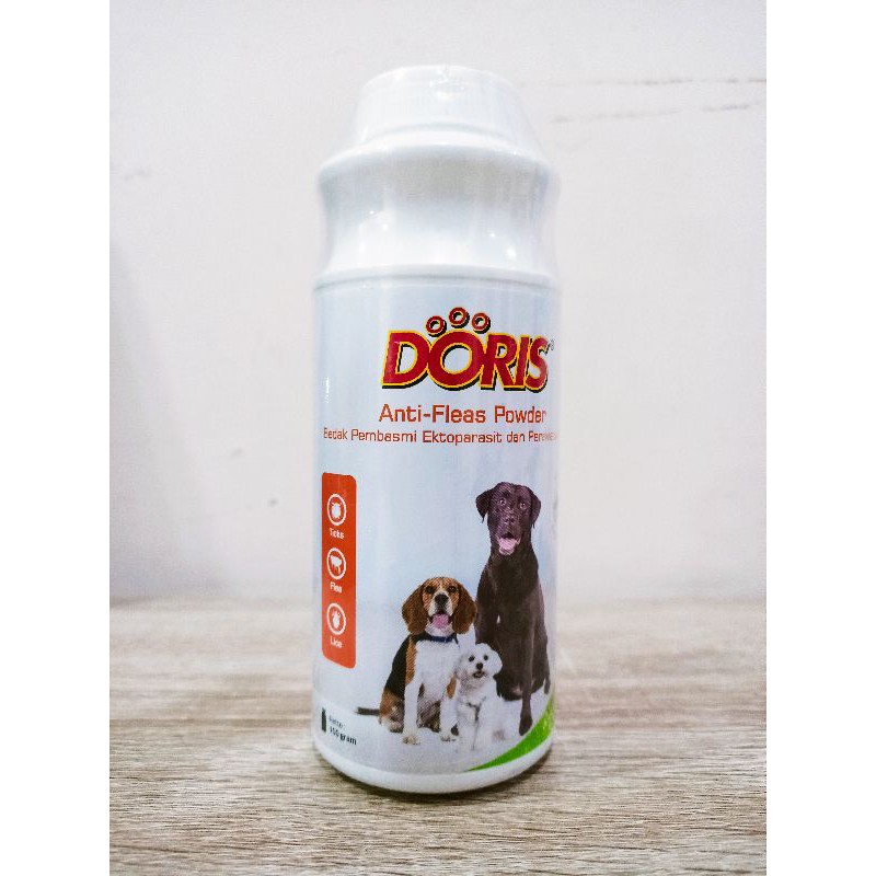 COD - BEDAK DORIS ANTI FLEAS POWDER - BEDAK PEMBASMI EKTOPARASIT DAN PERAWATAN KULIT PUPPIES