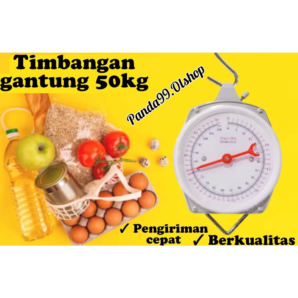 Timbangan gantung besi 50kg ⭐panda99⭐