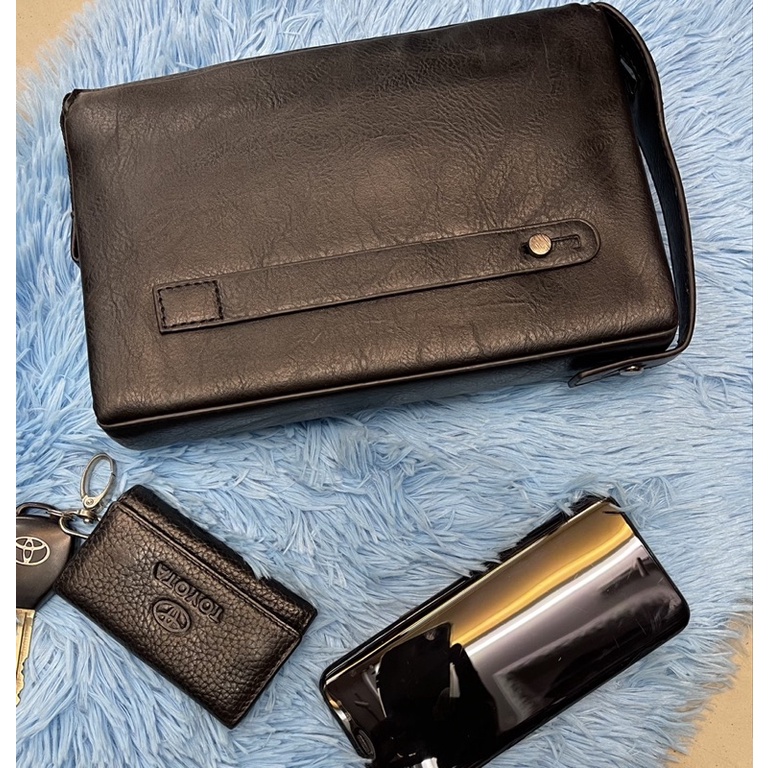 Handbag Montblanc 8526 Clutch tangan model gagang+fena pria&amp;wanita