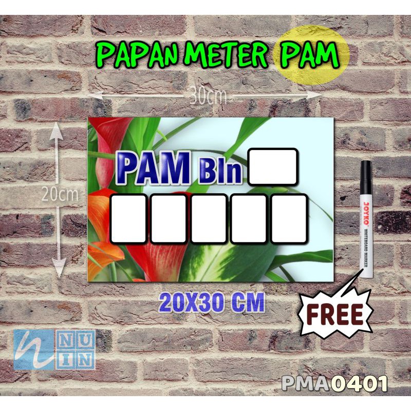 

Nuin Papan Meter Listrik PLN PAM motif Unik - Tropical 01