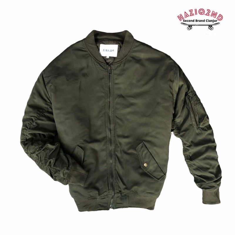 JAKET BOMBER MILITARY  MA -1  COLZA