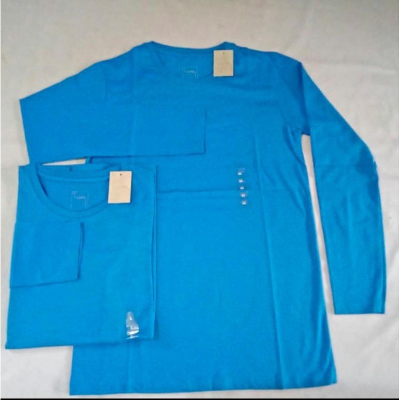 Kaos Wanita Polos Panjang T-Zone size S Blue