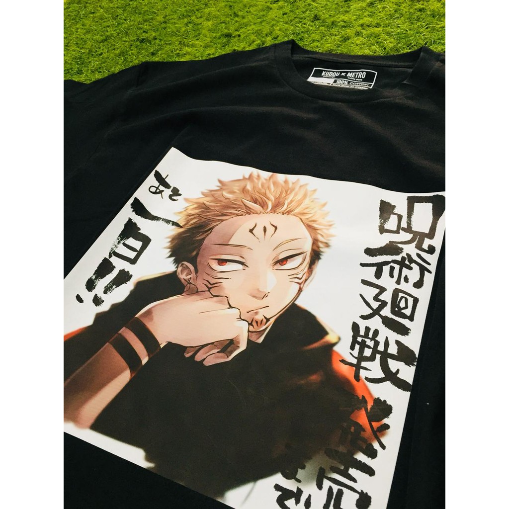 Tshirt Jujutsu Kaisen Ryomen Sukuna Fukuma Mizushi Black Anime Manga