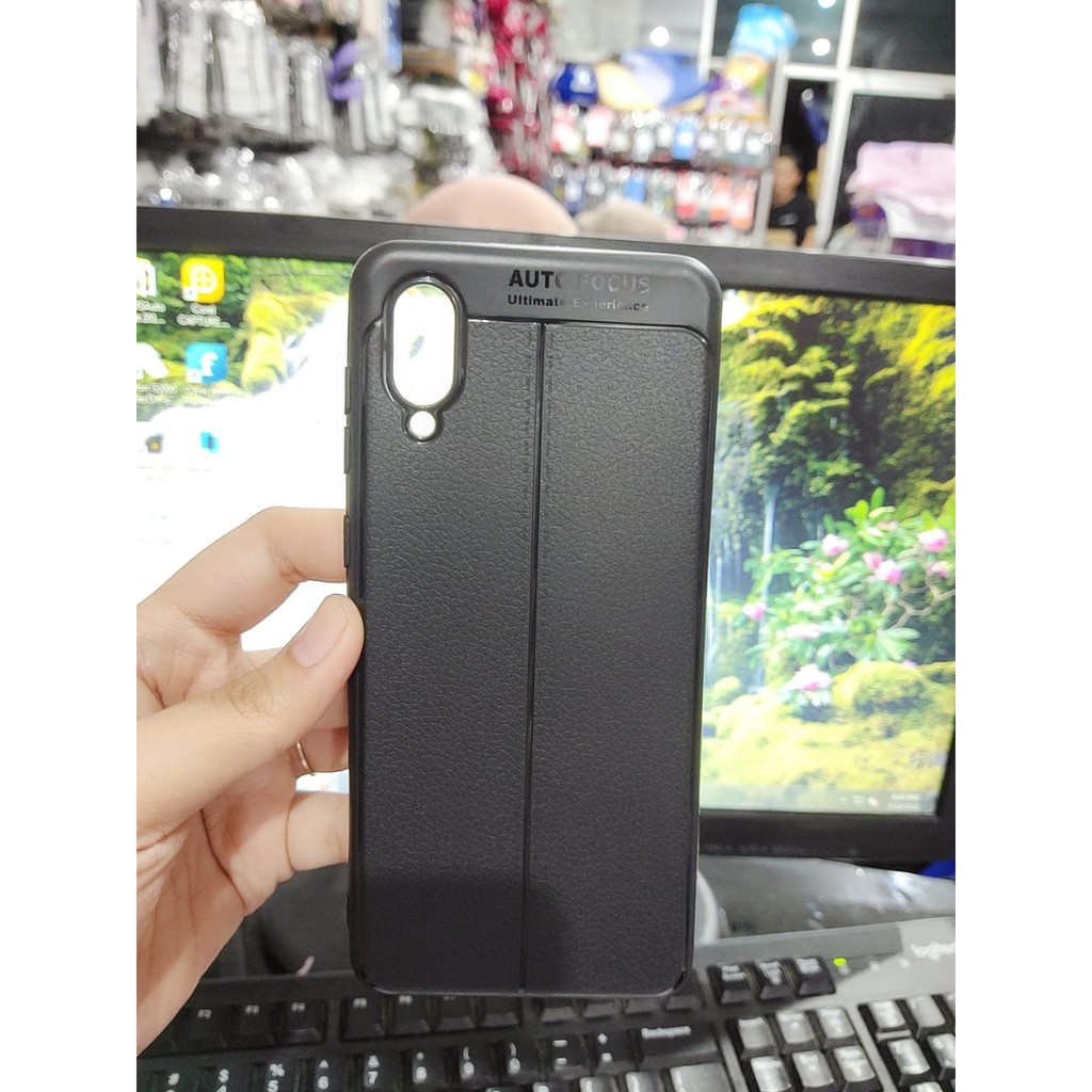 AutoFokus Samsung A02 6.5 inchi Leather Soft Case AUTOFOCUS Motif Kulit Jeruk