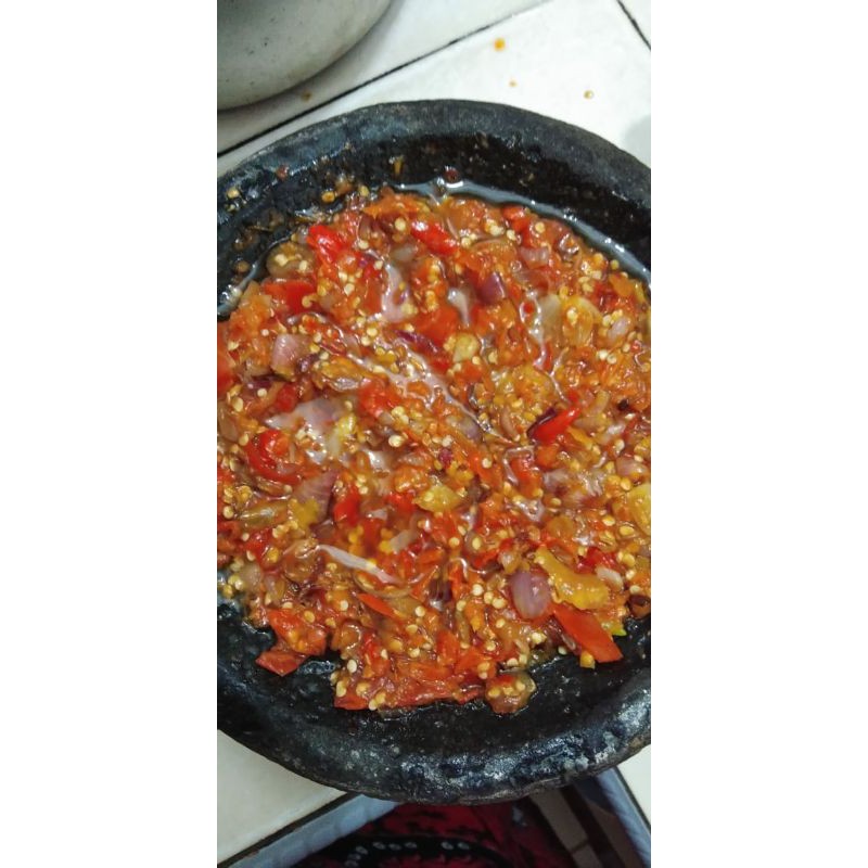 

Sambel Mentah Bawang Goreng (setan/ijo) Jafa Kuliner