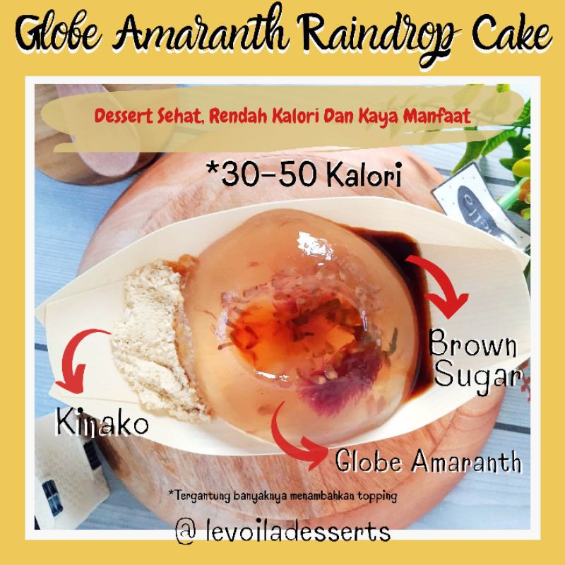 

Globe Amaranth Raindrop Cake Dessert Sehat