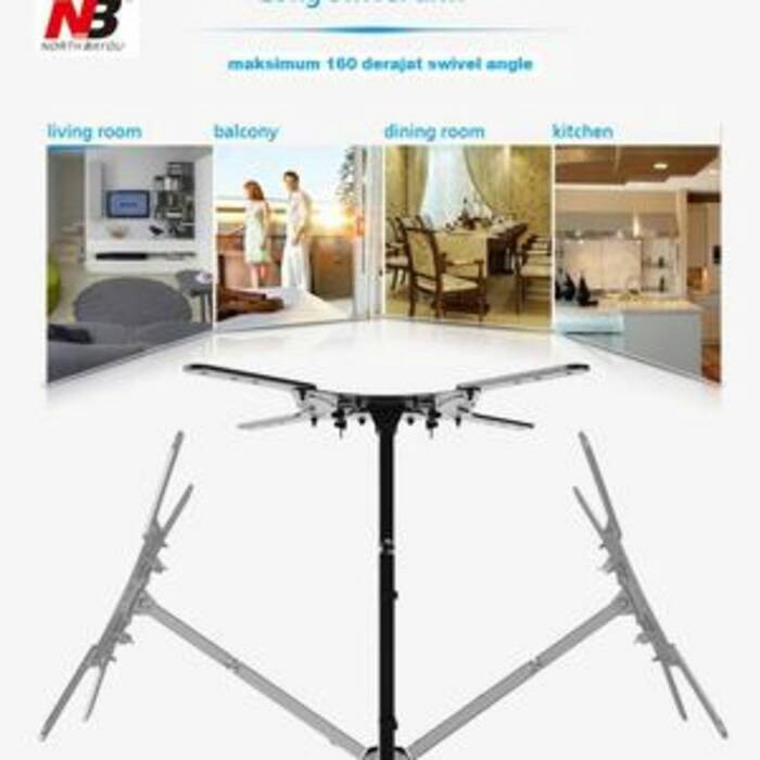 Bracket monitor bracket tv Lengan/swifle 32&quot;-55&quot; Import Quality P4