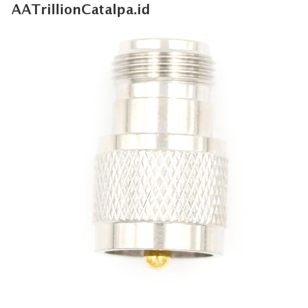 Adapter Konektor RF Lurus UHF PL259 Male Plug Ke N Female Jack