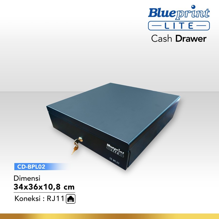 Blueprint CD-BPL02 Cash Drawer Laci Kasir Kecil Laci Penyimpanan Uang