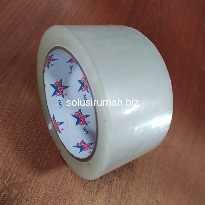 ISOLASI 48 MM BENING 90 Y 180GRAM +- 2 INCH TRANSPARAN TAPE LAKBAN 2”