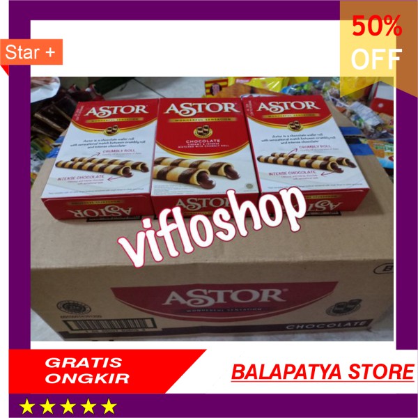 

STOK SISA 9 SAJA ! BURUAN !!! Mayora Astor Chocolate Wafer Stick kemasan Box 40 gram