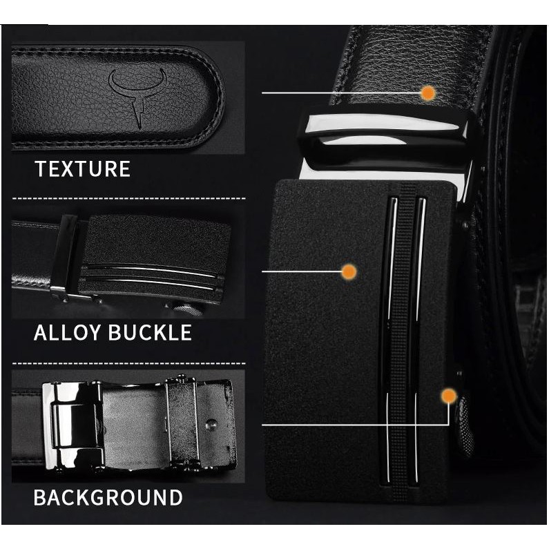 Ikat pinggang Pria Cowather Kulit Sapi Asli - CZ146