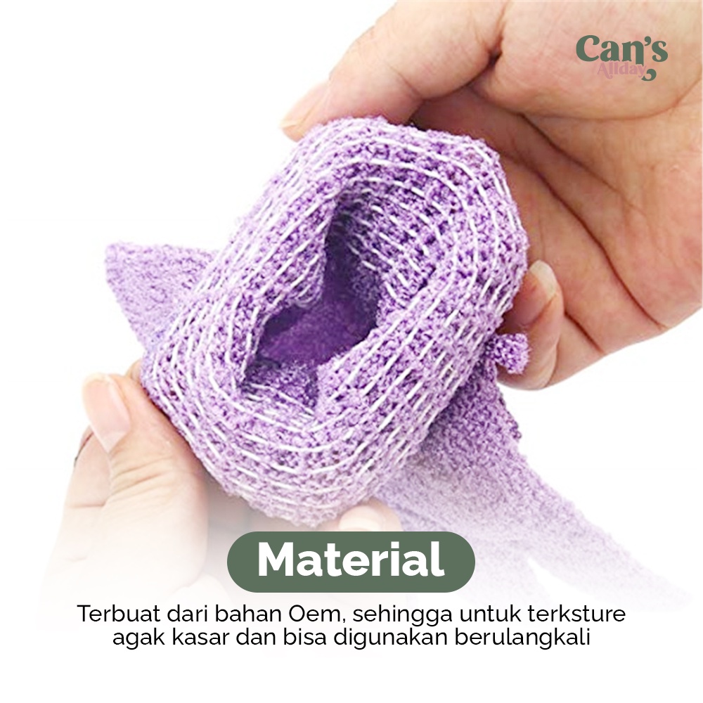 Sarung Tangan Mandi Scrubber Exfoliating Pengangkat Kotoran Badan