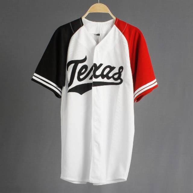 Jersey Baseball Baju Baseball Texas | Shopee Indonesia