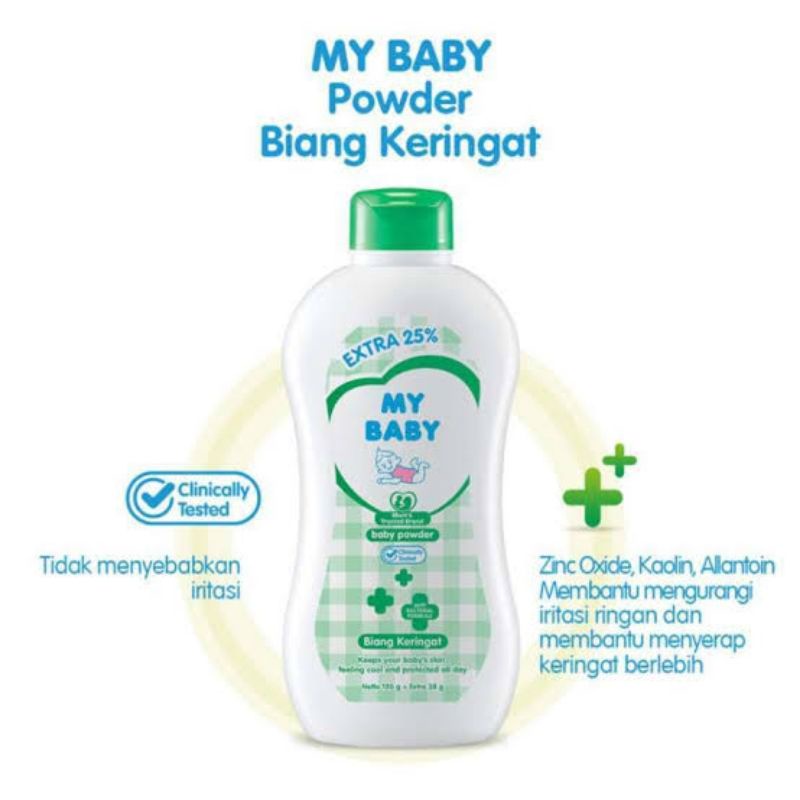 My Baby Powder Biang Keringat Bayi - Mybaby Bedak Tabur Anti Iritasi - Bedak Gatal Bayi