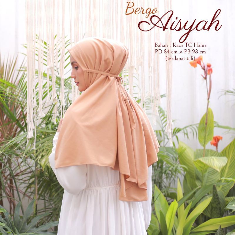 TERMURAHH!!! HIJAB DEWASA MUSLIMAH BERGO MARYAM TALI BEST SELLER BAHAN KAOS TC HALUS - BISA COD